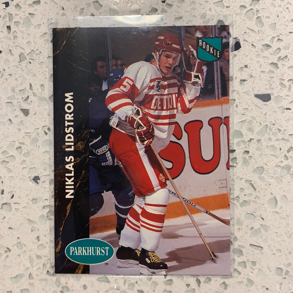 1991 Nicklas Lindstrom Rookie Card w/ Misprint